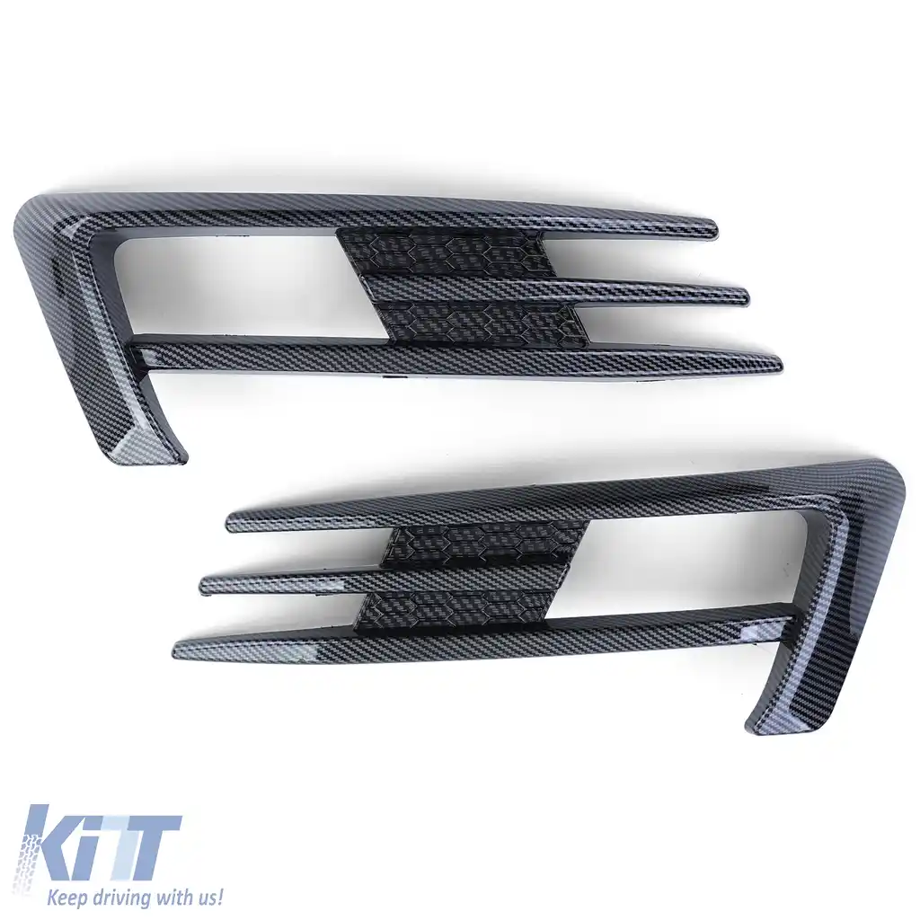 Cadru grilă pentru faruri de ceață stil GTI din carbon, potrivit pentru VW Golf 7 12-17-image-6200150