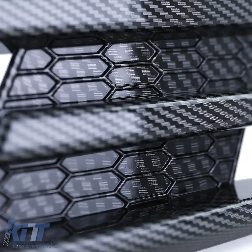 Cadru grilă pentru faruri de ceață stil GTI din carbon, potrivit pentru VW Golf 7 12-17-image-6200153