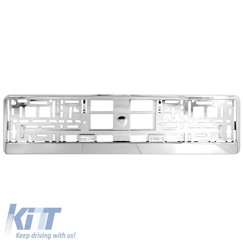 Cadru Plăcuță de Înmatriculare Plastic Cromat 1 Buc 20369-image-6311320