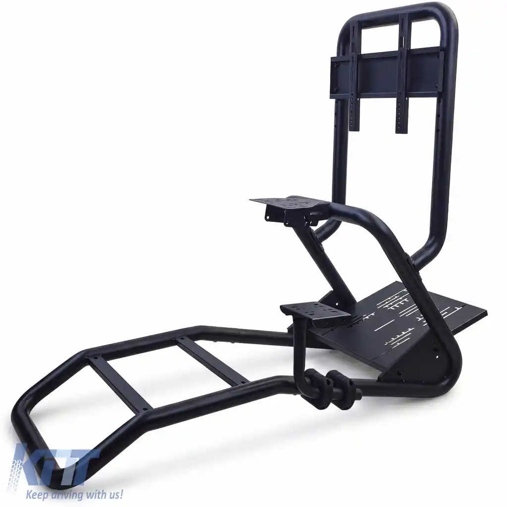Cadru simulator premium Sim Rig pentru esports, suport pentru scaun de curse, tub de oțel de 50 mm-image-6327088
