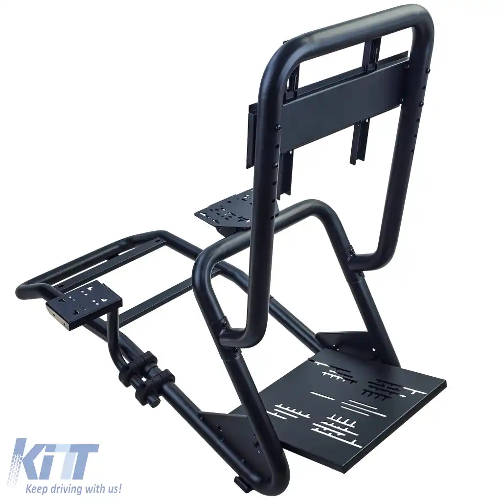 Cadru simulator premium Sim Rig pentru esports, suport pentru scaun de curse, tub de oțel de 50 mm-image-6327091