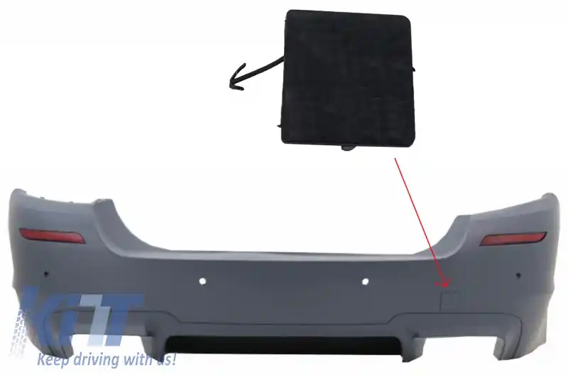 Capac Carlig Tractare Bara Spate compatibil cu BMW Seria 5 F10 F11 (2011-2017) M5 Design