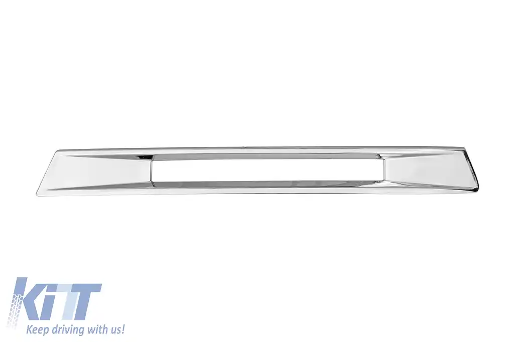 Capac cromat drept pentru lumini de zi pentru bara de protecție frontală A Design tip C63 potrivit pentru Mercedes Clasa C W204 2011-2014