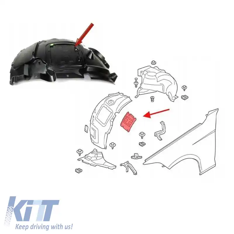 Capac de canopy pentru bara de protecție frontală cu acces la aripă/far, potrivit pentru BMW 1 F20/F21, 2 F22/F23, 3 F30/F31/F34, 4 F32/F33/F36 1 bucată-image-6312306