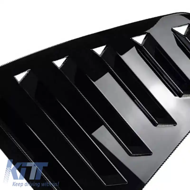 Capac de geam lateral posterior potrivit pentru VW Golf VI (6) 08-11 Culoare neagră 2 bucăți-image-6317191