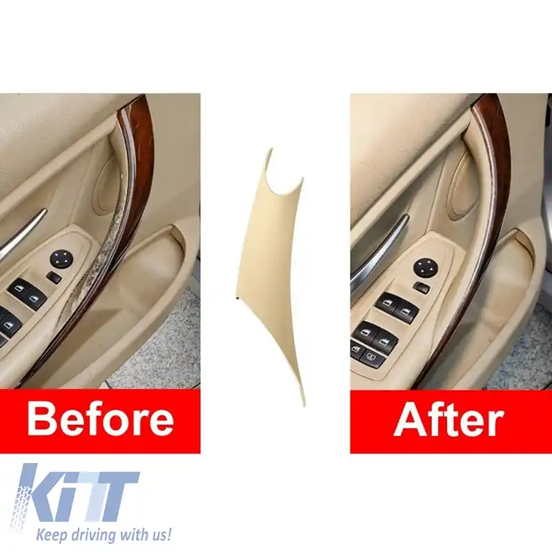Capac de mâner de ușă (în interiorul mașinii) potrivit pentru Bmw 3 F30 / F31 11-18 Ușa din față și din spate dreapta 1 bucată bej-image-6306296