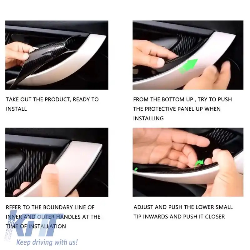 Capac de mâner de ușă (în interiorul mașinii) potrivit pentru Bmw 3 F30 / F31 11-18 Ușa din față și din spate dreapta 1 bucată bej-image-6306297