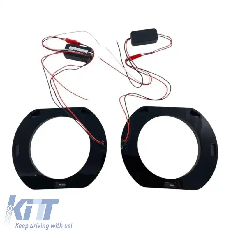 Capac de Proiector 3.0 Matrice Pătrată M9-L Cu DRL Led 1 Bucată-image-6321524