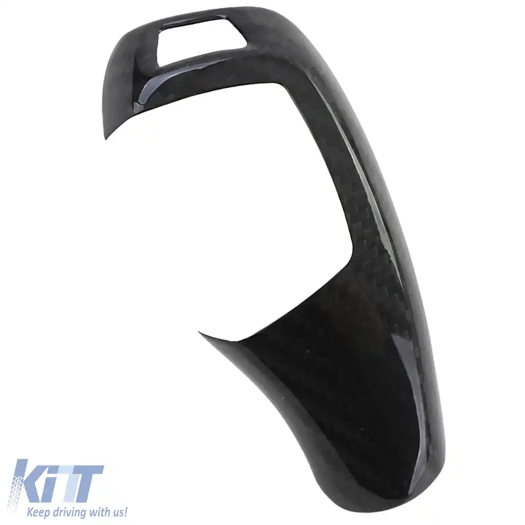 Capac din carbon real pentru maneta de schimbător de viteze automată, potrivit pentru BMW Seria 1 F20 F21 2011-2019-image-6202462