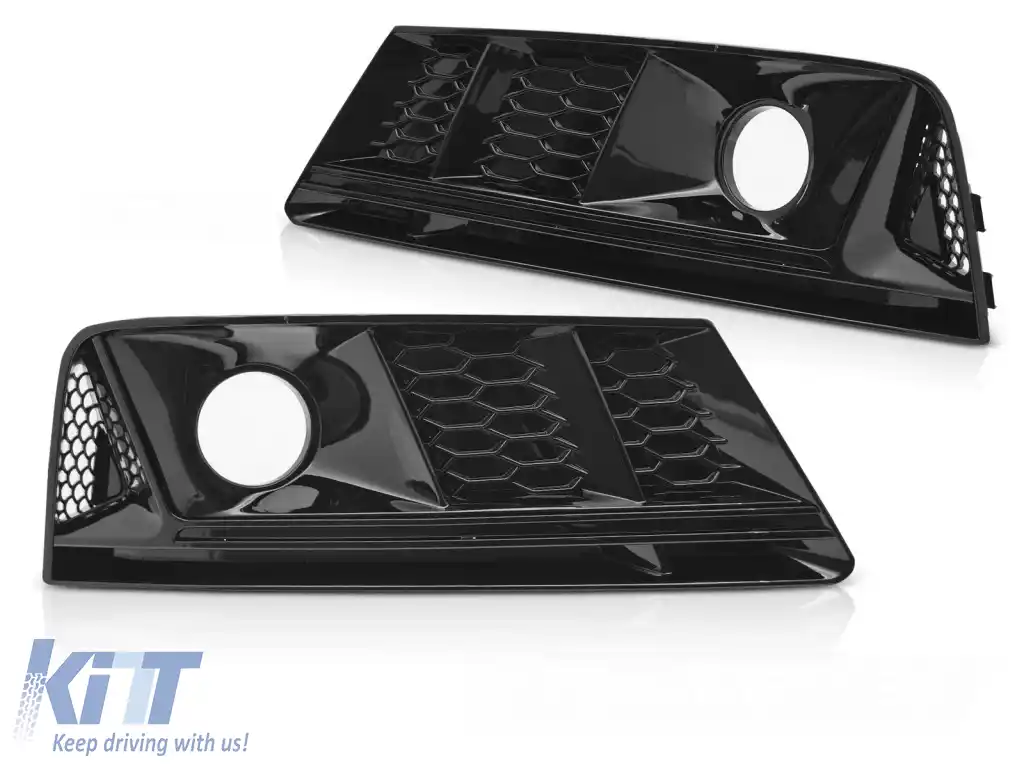 CAPAC FARURI DE CEATĂ NEGRU LUCIOS potrivit pentru AUDI A4 B9 15-19