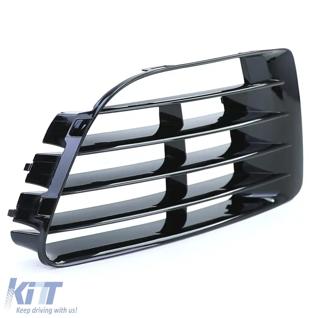 Capac grilaj de ventilație negru, potrivit pentru bara R20 dreapta, pentru VW Golf 6 5K1 09-13-image-6199677