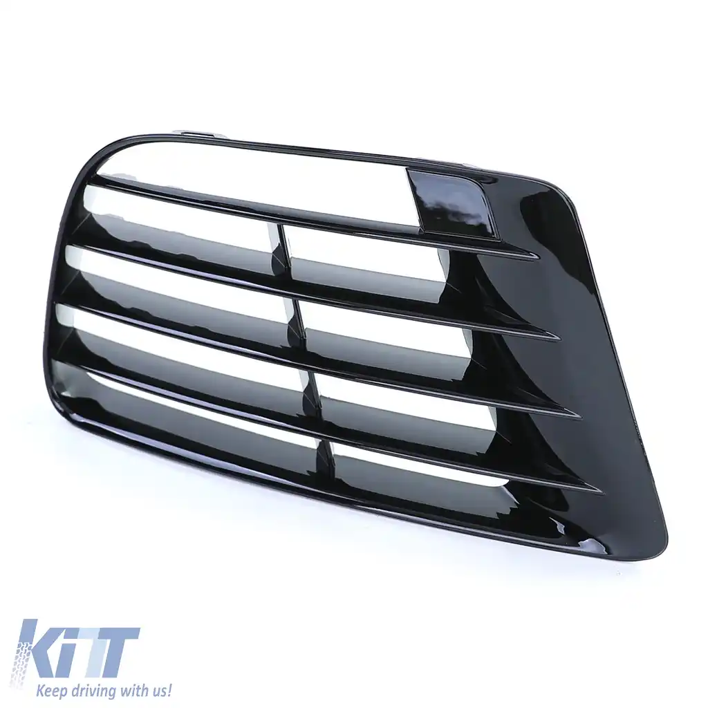Capac grilaj de ventilație negru, potrivit pentru bara R20 dreapta, pentru VW Golf 6 5K1 09-13-image-6199679