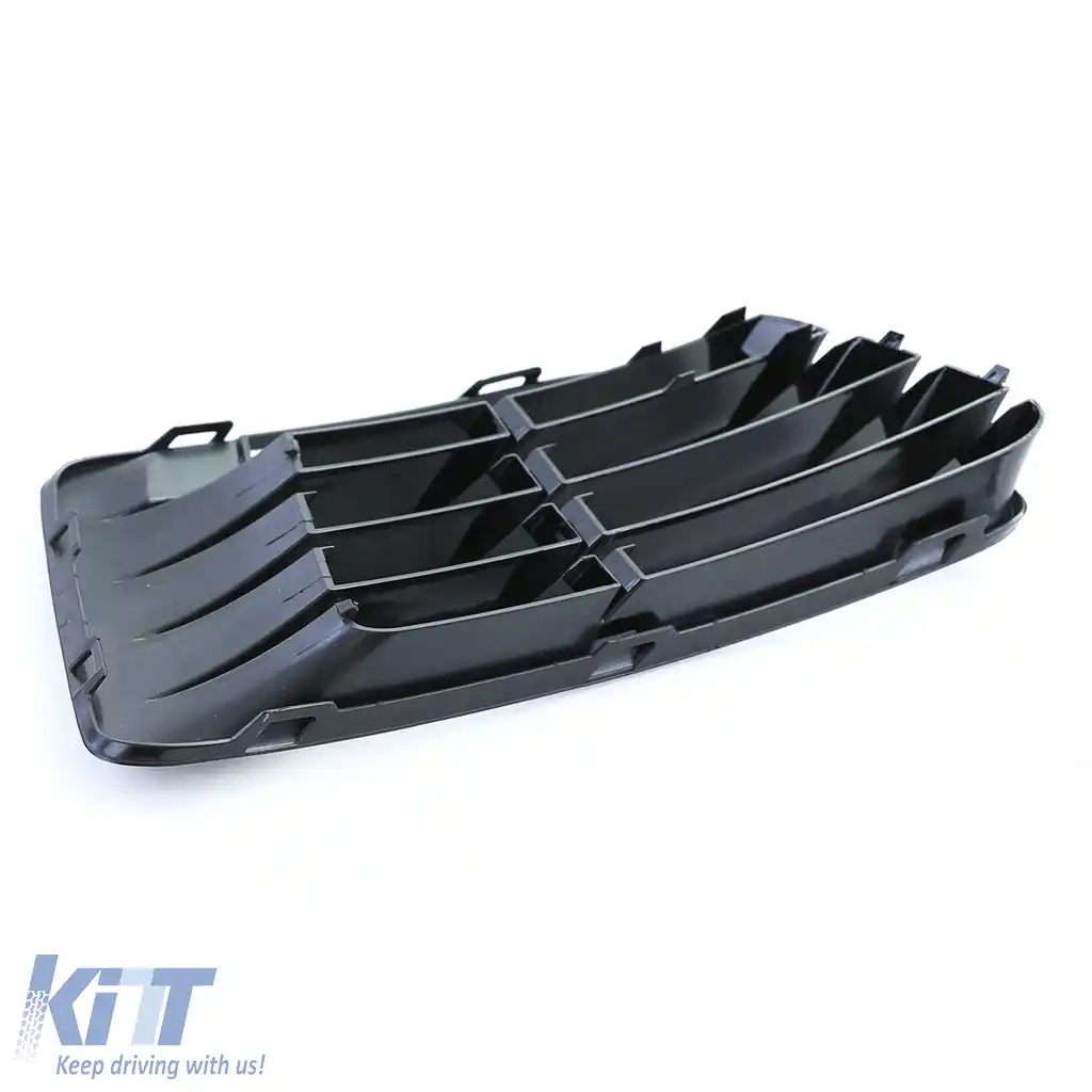 Capac grilaj de ventilație negru, potrivit pentru bara R20 dreapta, pentru VW Golf 6 5K1 09-13-image-6199680