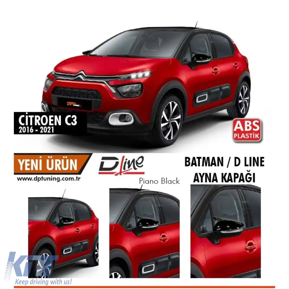 image-74-Capac Oglindă Batman C3 Negru Lucios / 2016 - 2021