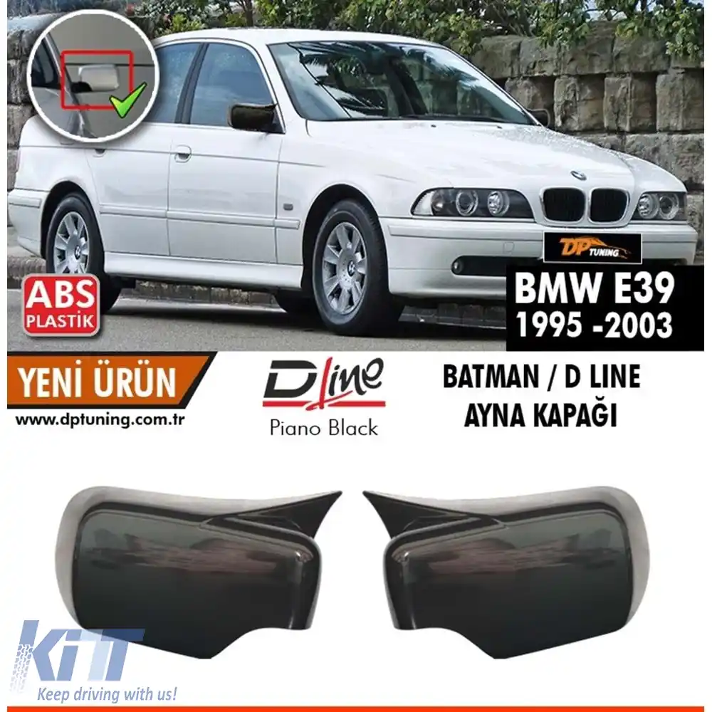 image-62-Capac oglindă Batman E39 Negru Pian / 1995-2003