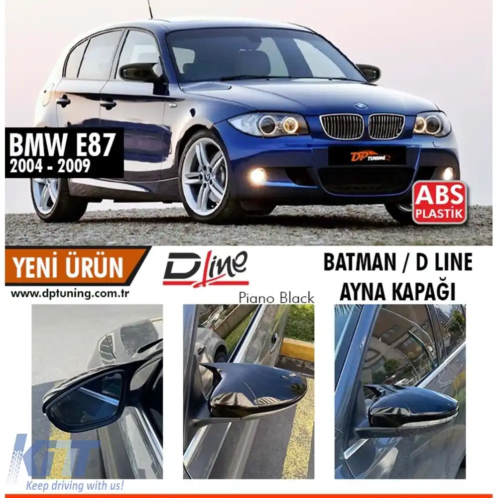 image-36-Capac oglindă Batman E87 în negru lucios / 2004-2011