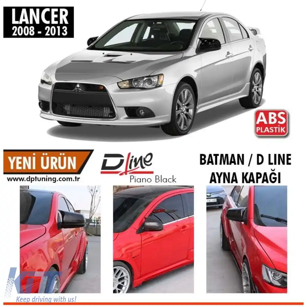 image-3-Capac oglindă Batman Lancer Negru Lucios / 2008-2013