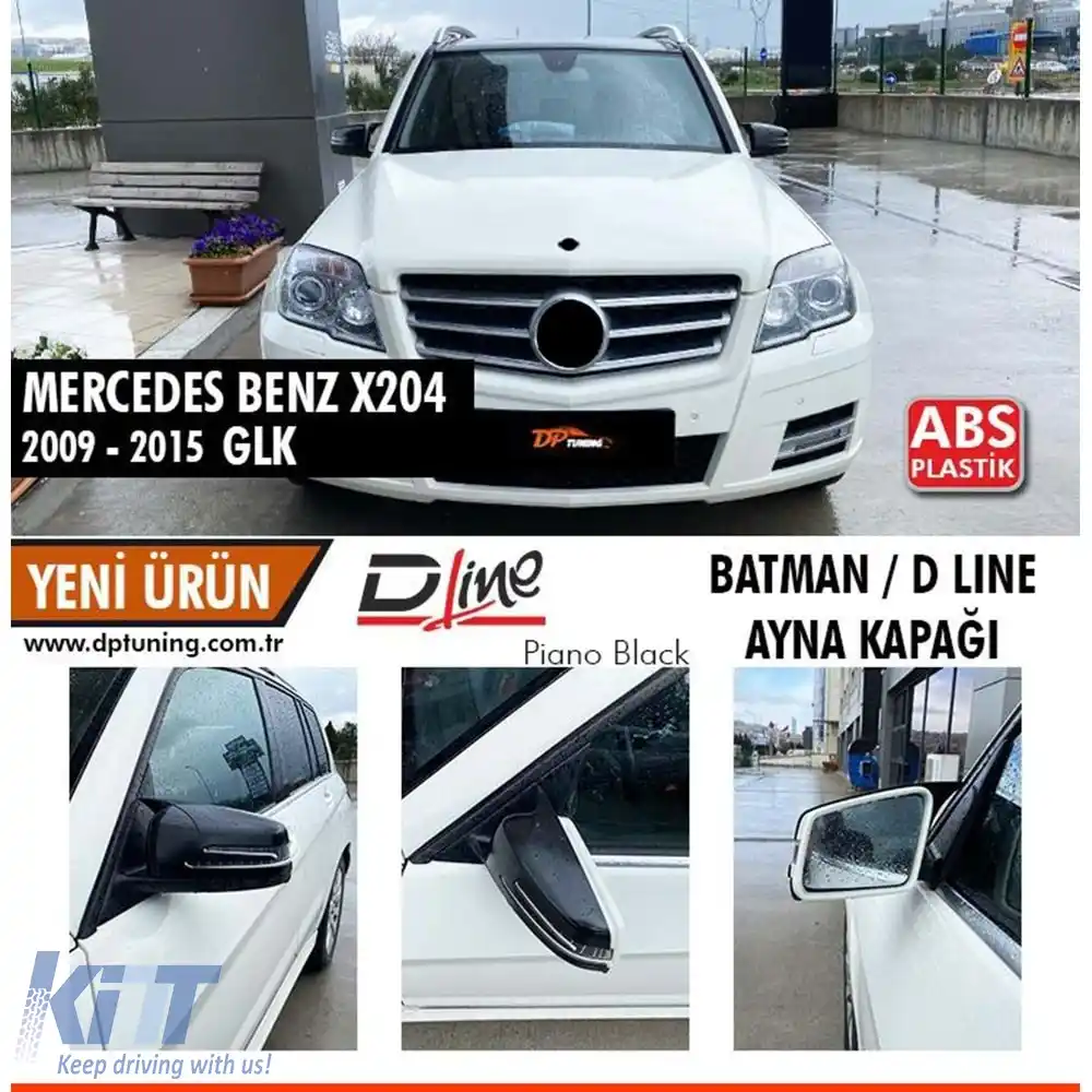 image-38-Capac Oglindă Batman Negru Lucios pentru GLK X204 / 2009-2015