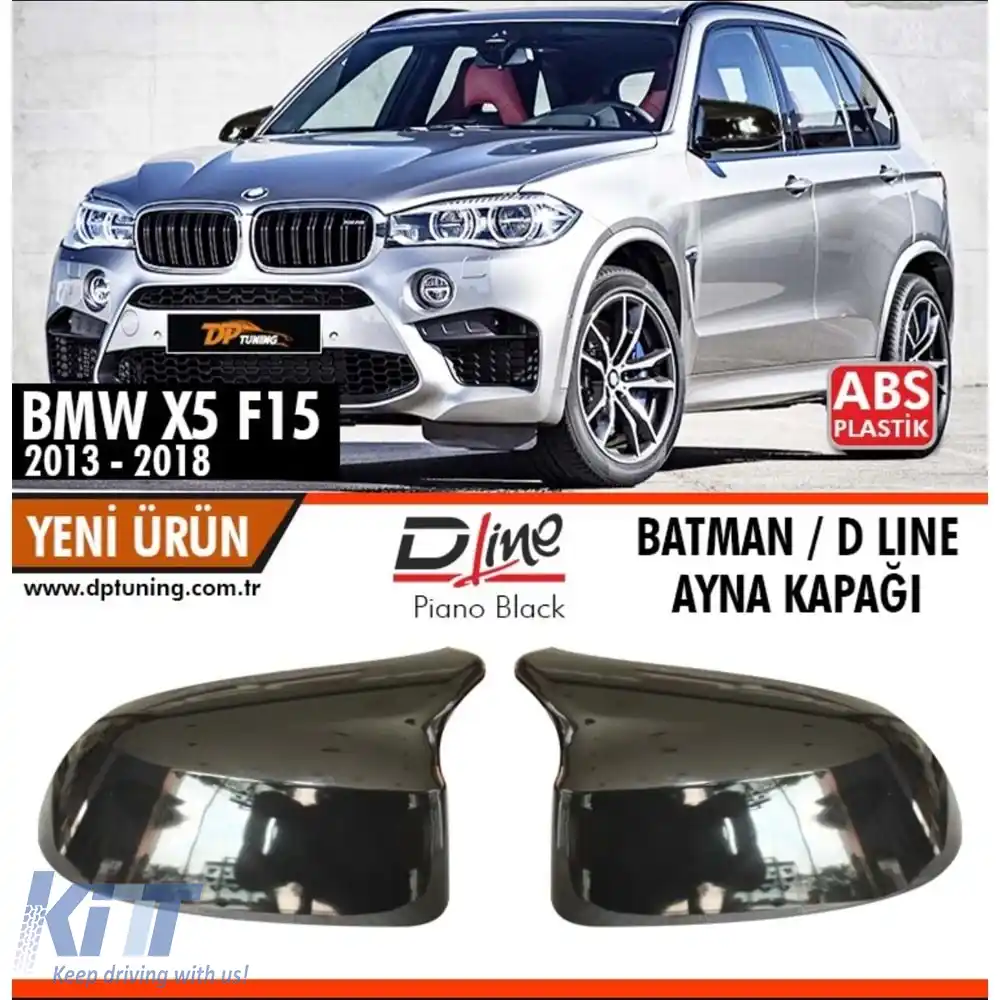 image-25-Capac Oglindă Batman Negru Lucios pentru X5 F15 / 2013 - 2018