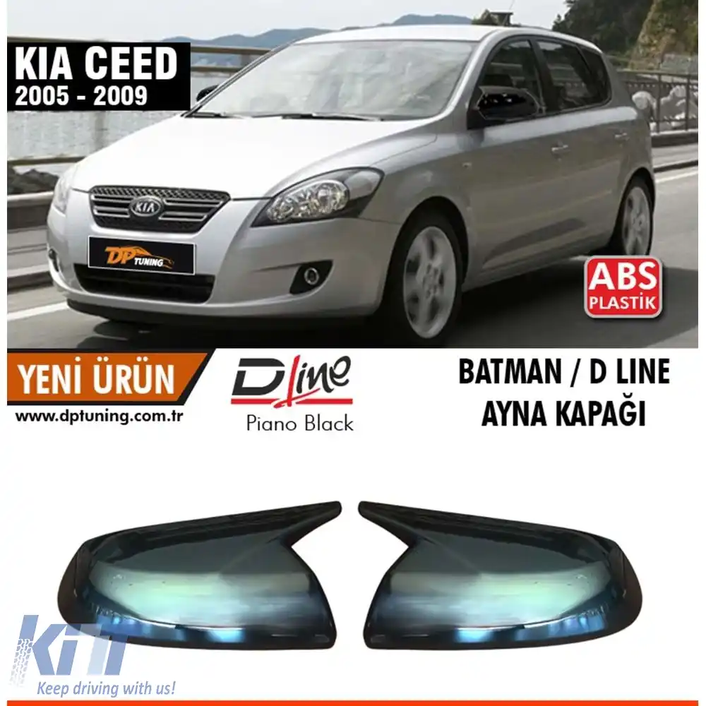image-43-Capac oglindă Batman pentru Ceed în negru lucios / 2005 - 2009