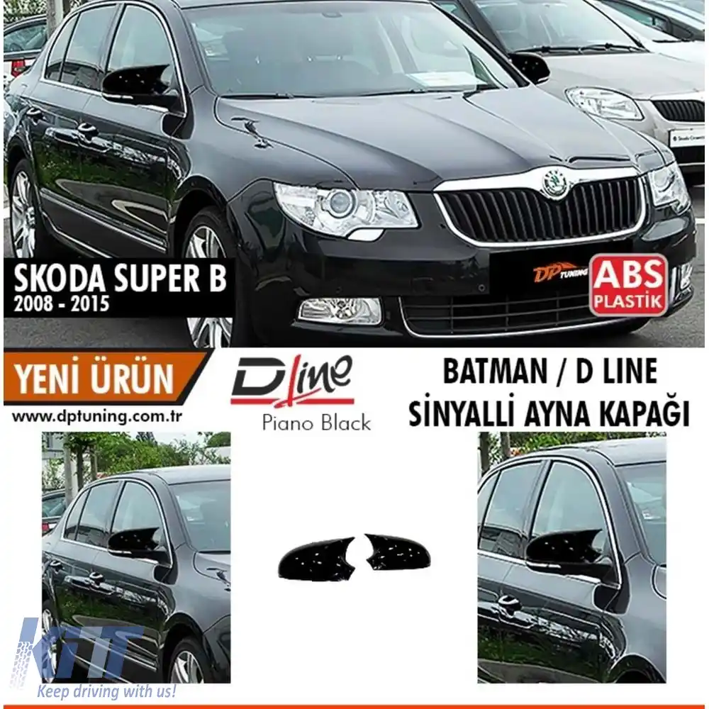 image-55-Capac oglindă Batman pentru SuperB Mk2 în Negru Pian / 2008-2015