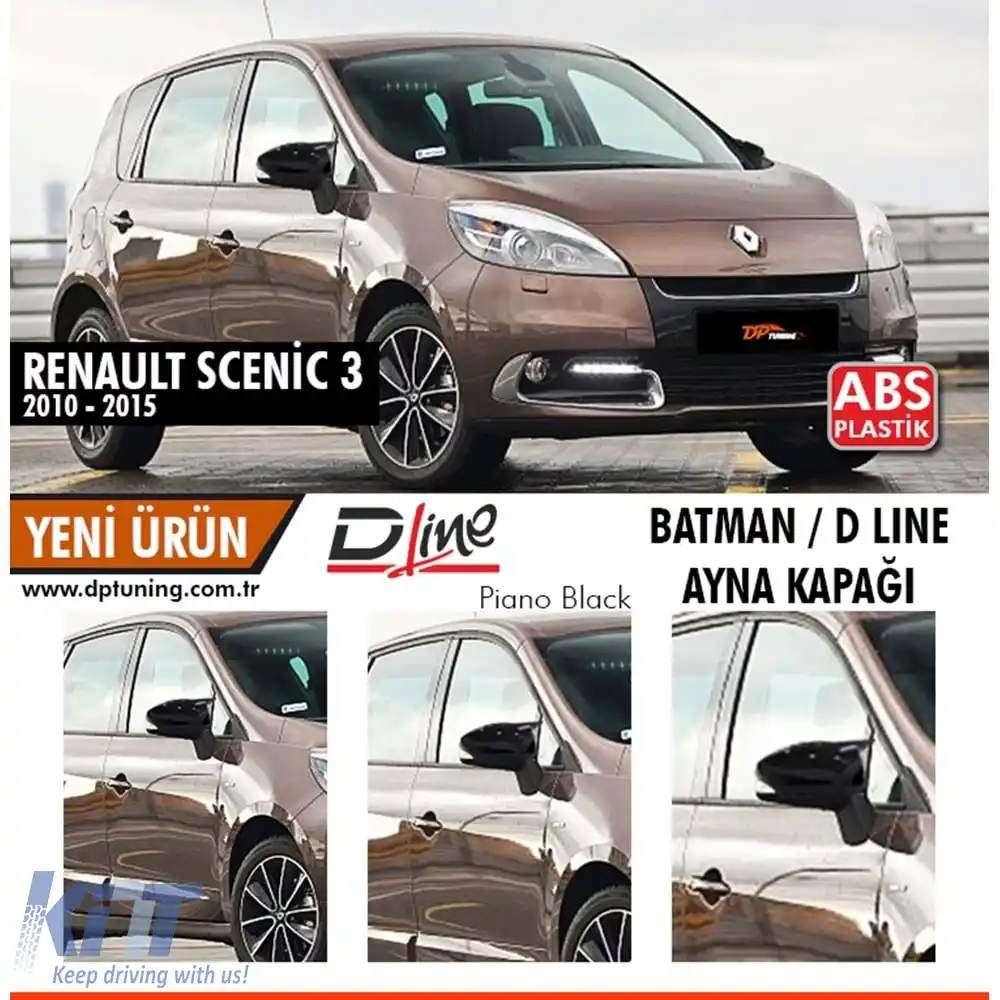 image-30-Capac oglindă Batman Piano Black potrivit pentru Scenic 3 / 2010-2015