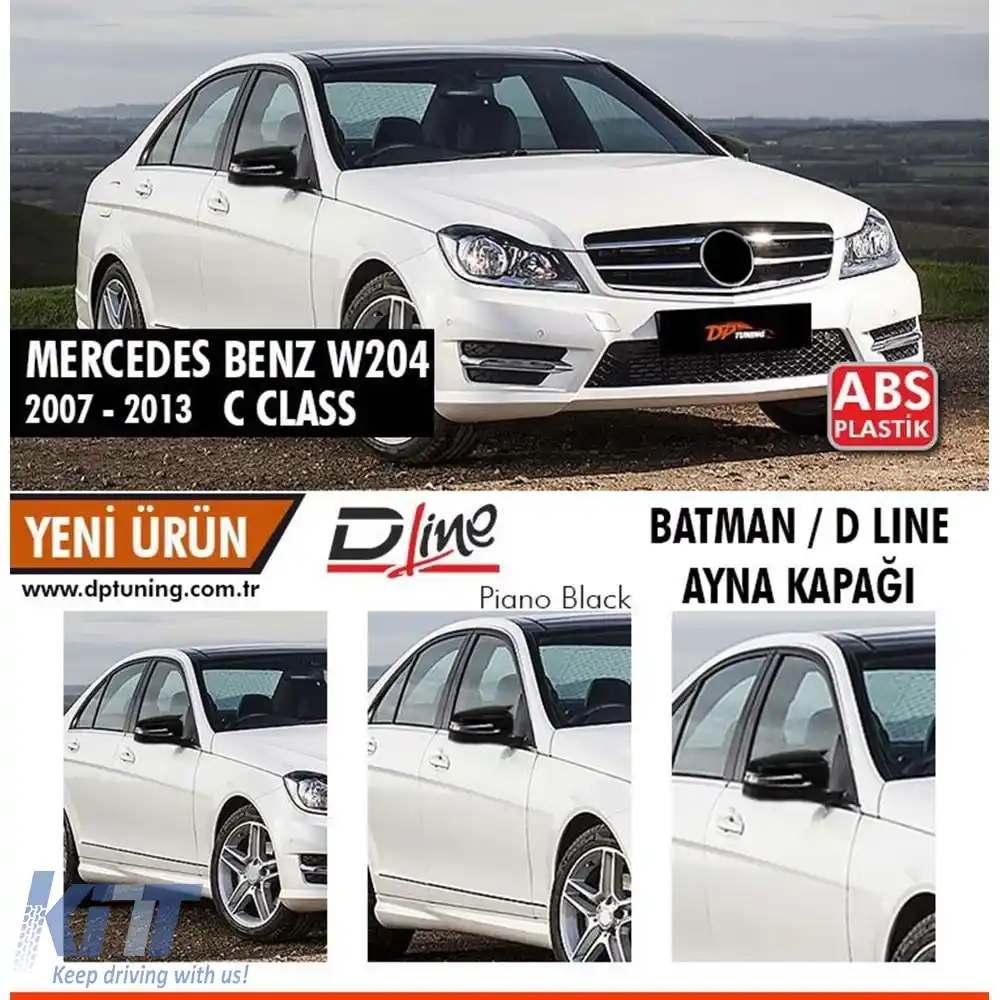 image-42-Capac oglindă Batman W204 Negru Pian / 2007-2014