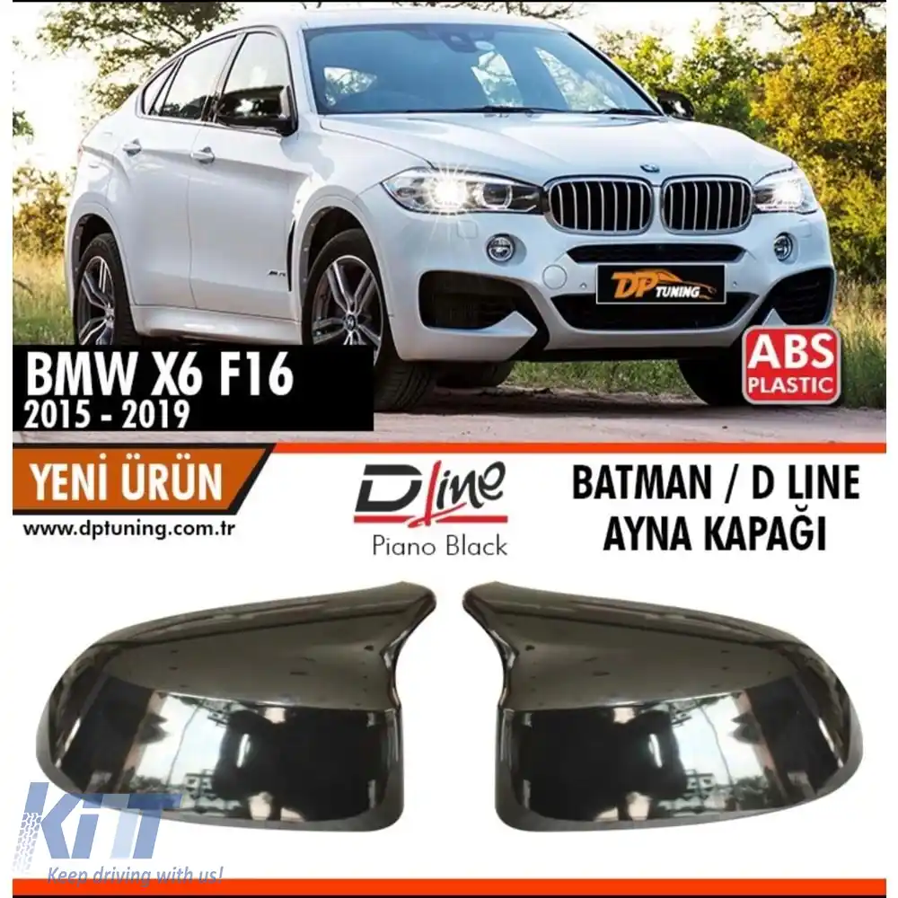 image-24-Capac oglindă Batman X6 F16 Negru Pian / 2014 - 2019