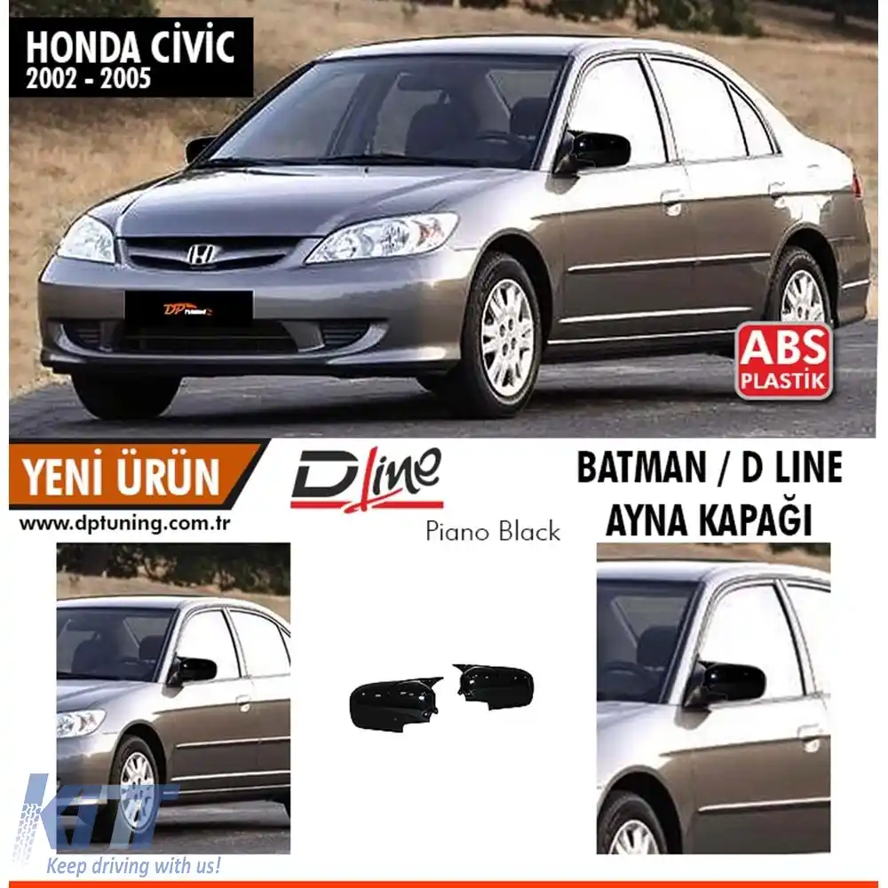 image-38-Capac oglindă Civic Batman Negru Pian / 2002-2005