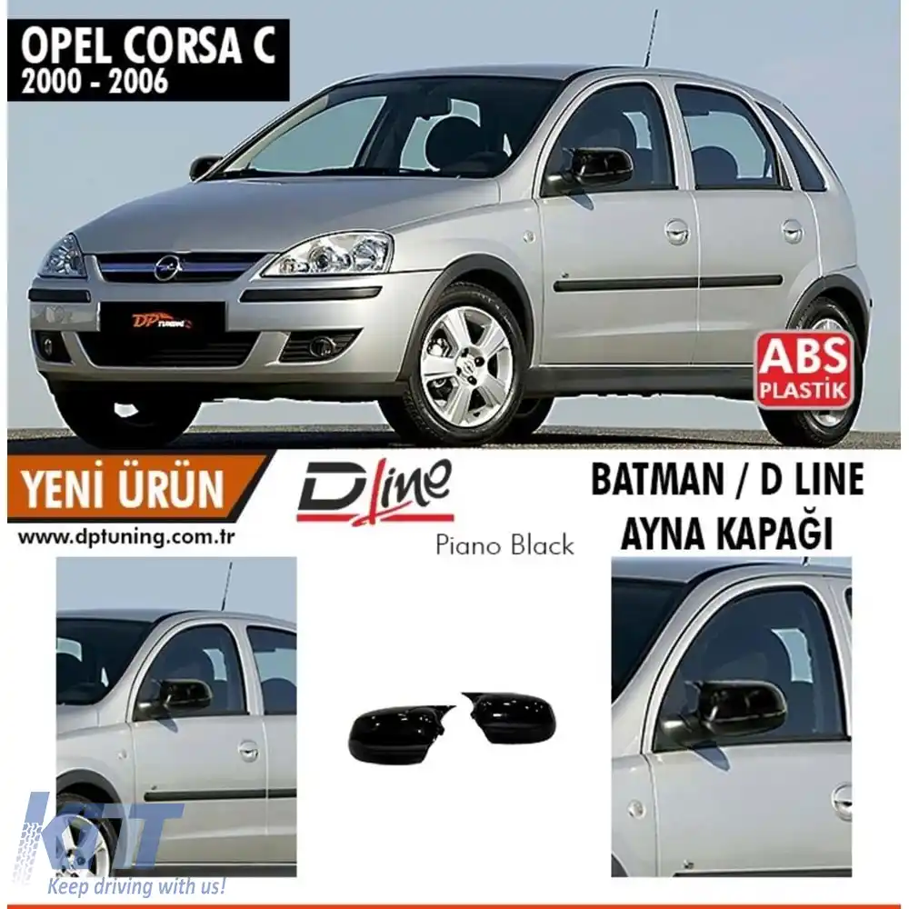 image-56-Capac oglindă Corsa C Batman Negru Lucios / 2000-2006