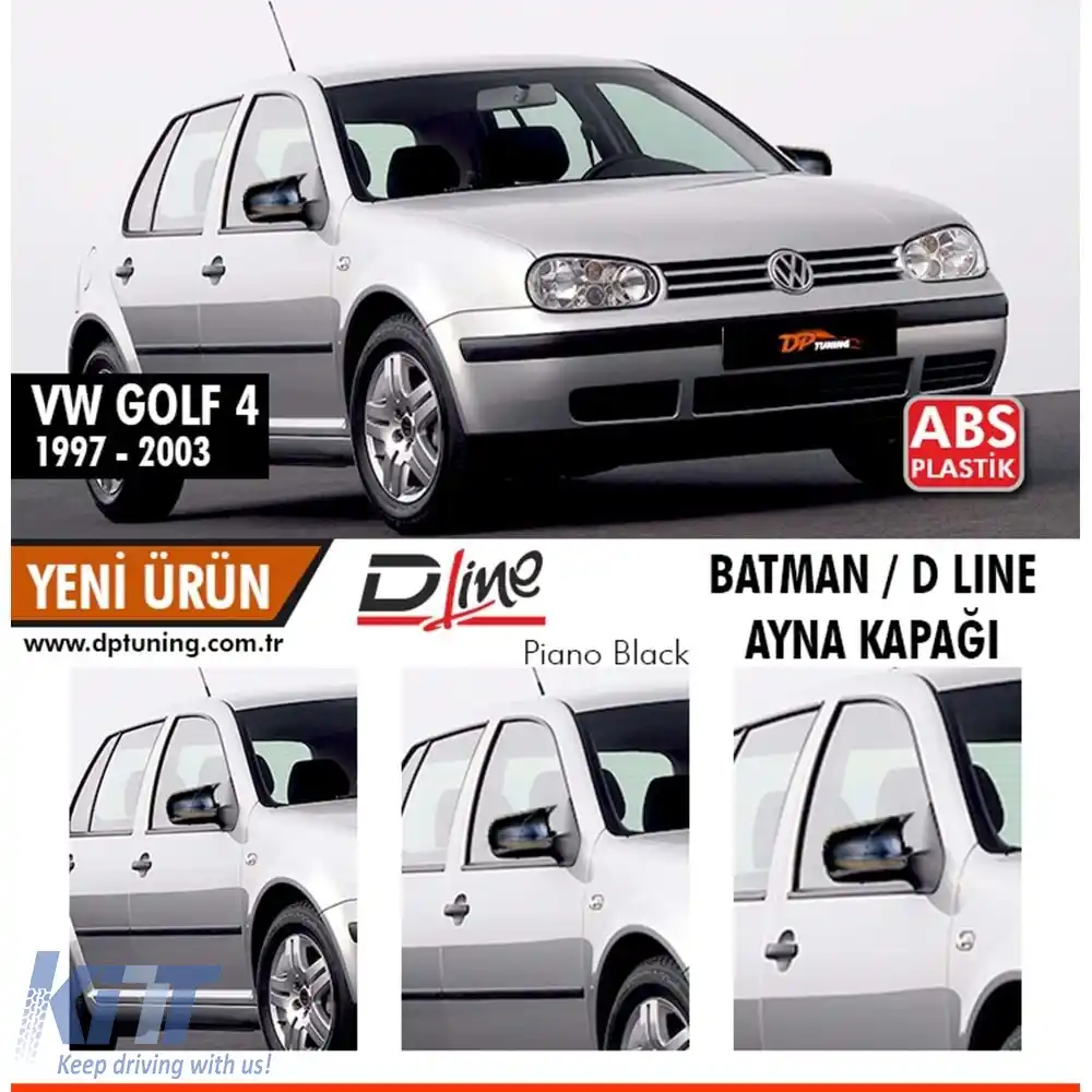 image-10-Capac oglindă Golf Mk4 Batman Negru Pian / 2003-2009