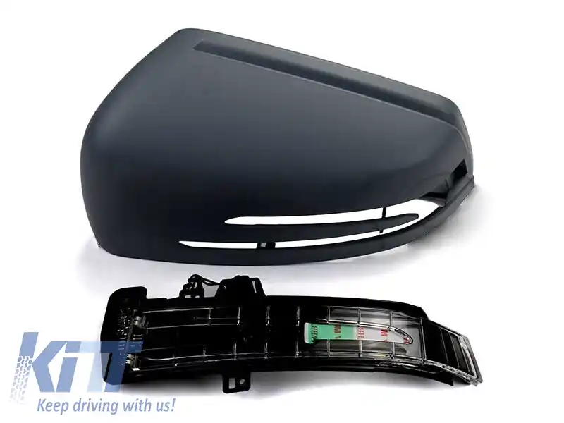 Capac oglindă stânga original + semnalizare potrivit pentru Mercedes C-Class W204 2011-2014
