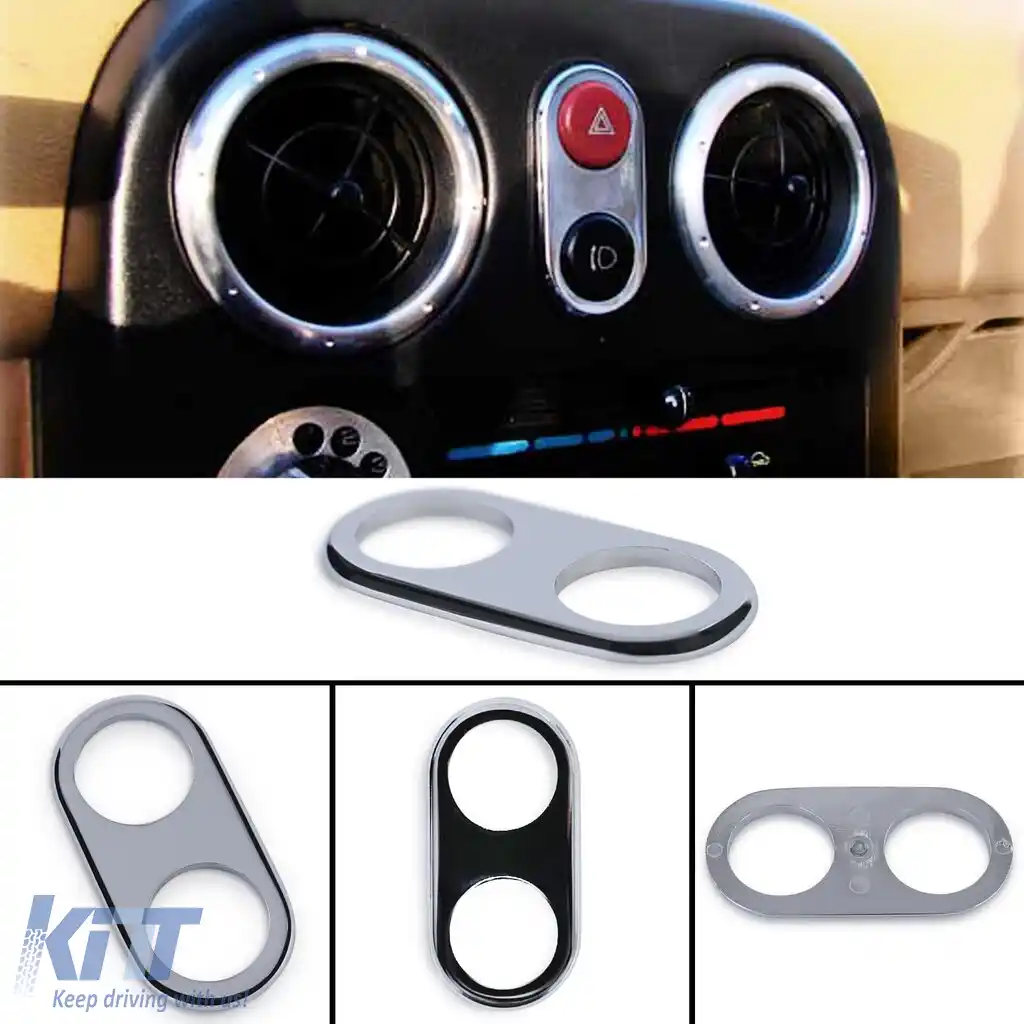Capac panou de comutator dublu din oțel inoxidabil, potrivit pentru Mazda MX5 NA 89-98