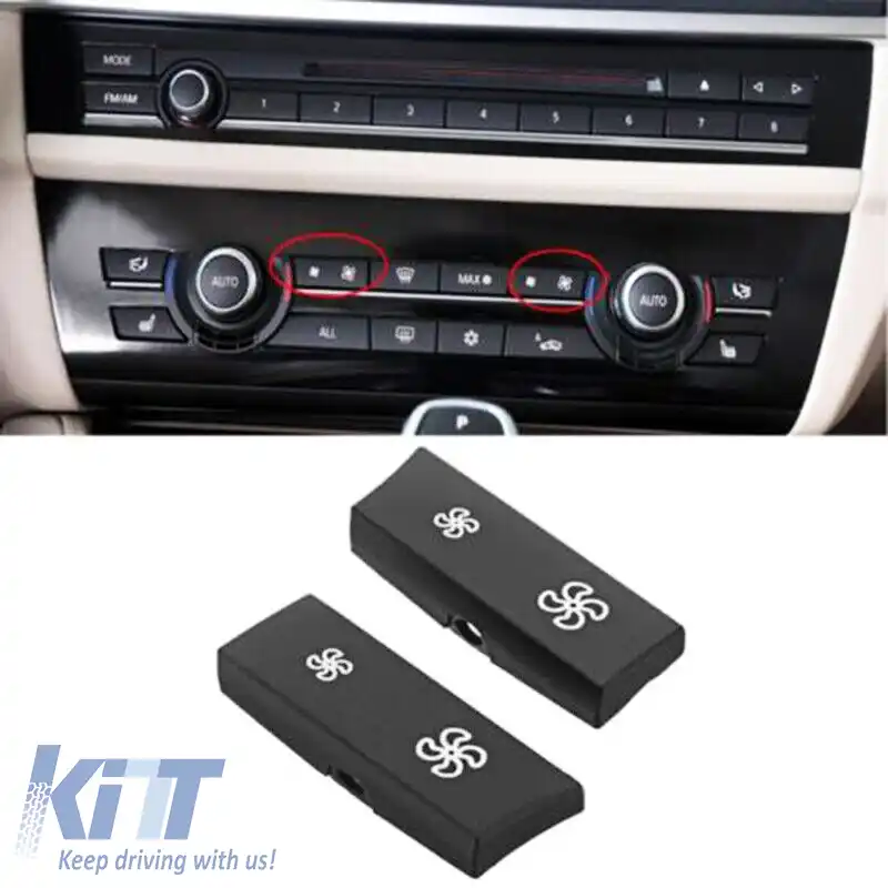 Capac potrivit pentru comutatorul panoului de control al aerului condiționat pentru BMW Seria 5 F10 / 5 GT F07 / 7 F01 F02 / 6 F06 2 buc.-image-6304877