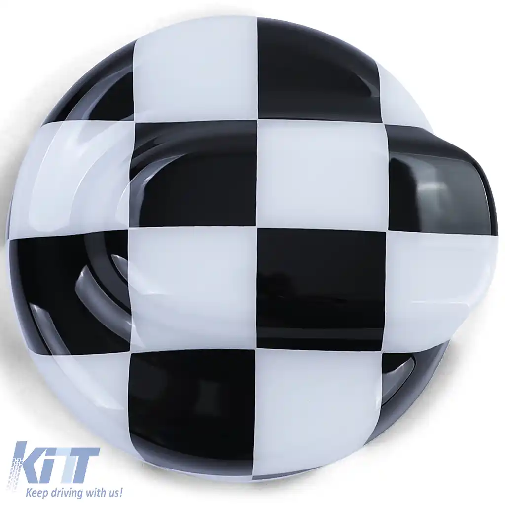 Capac rezervor combustibil negru alb potrivit pentru Mini R56 R57 R58 R59 R60-image-6201940