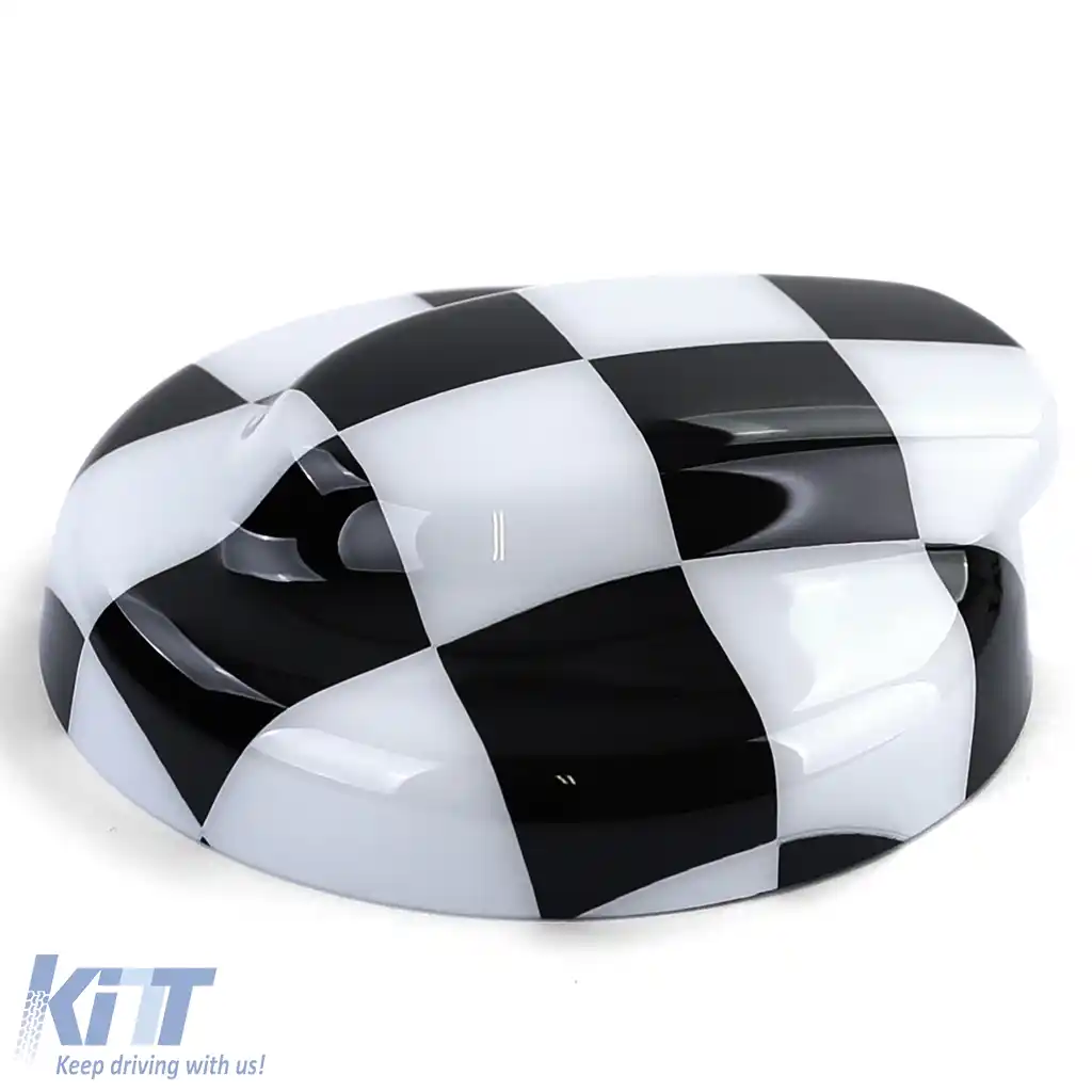 Capac rezervor combustibil negru alb potrivit pentru Mini R56 R57 R58 R59 R60-image-6201942