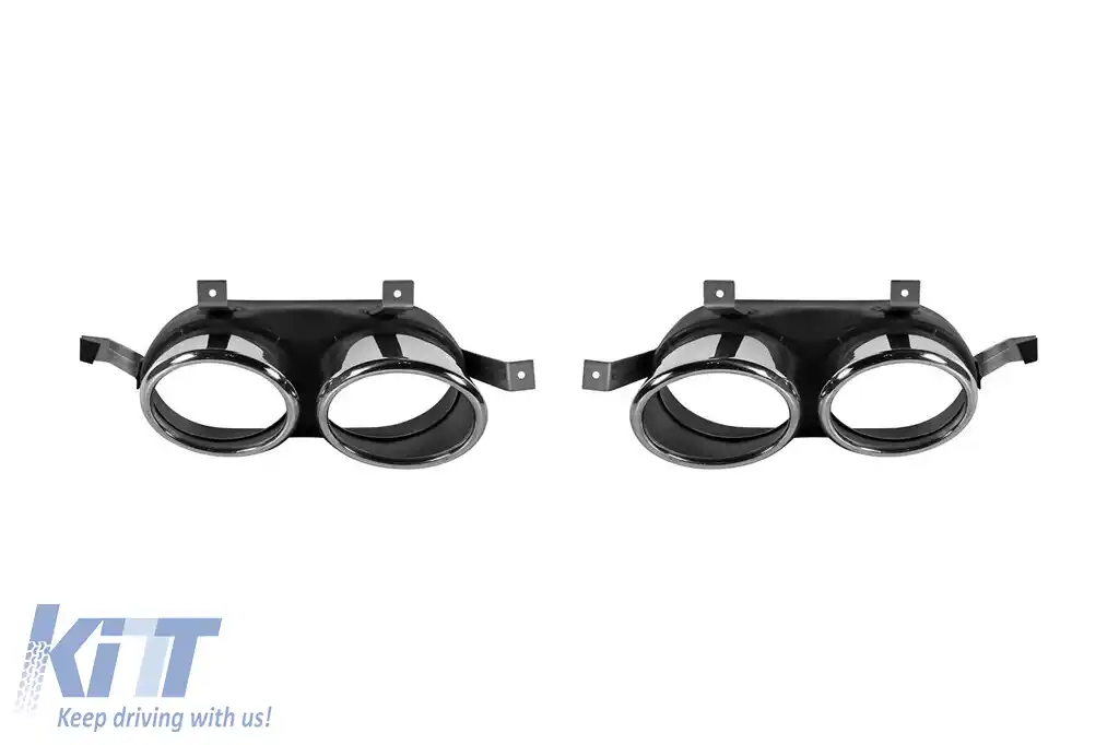 Capace cromate potrivite pentru Audi Q5 după 2018 pentru difuzor SQ5, bara S-Line