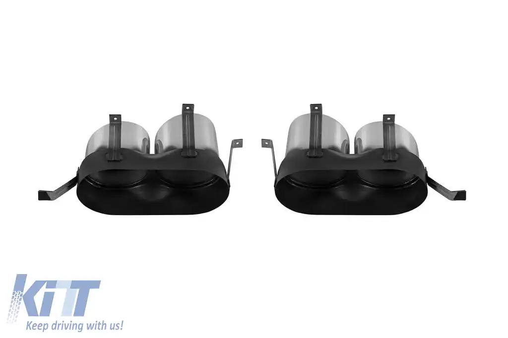 Capace cromate potrivite pentru Audi Q5 după 2018 pentru difuzor SQ5, bara S-Line-image-6150367