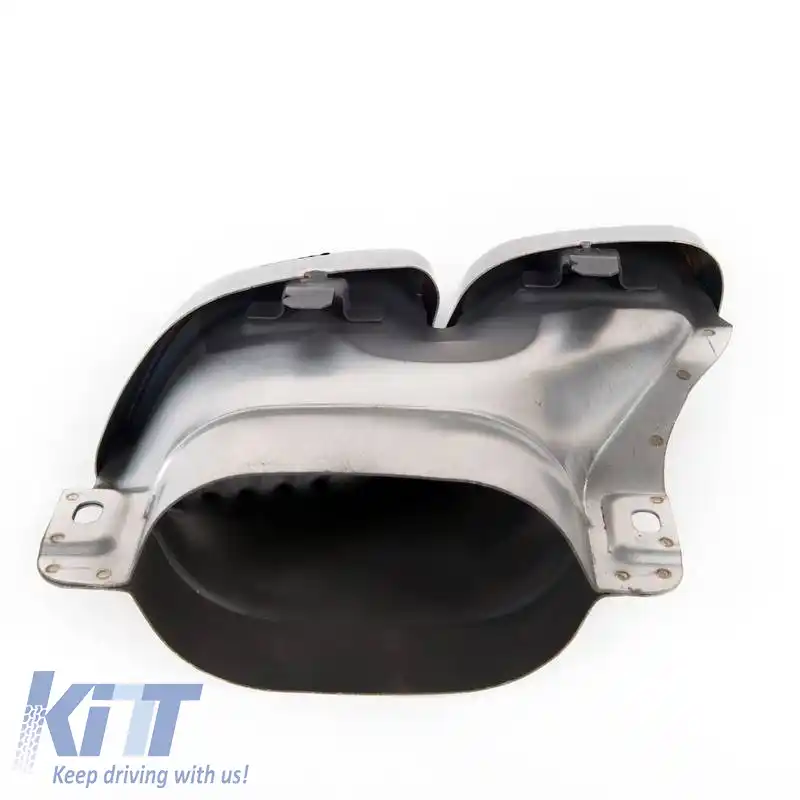 Capace de eșapament potrivite pentru Mercedes-Benz C-Class W205 / E-Class W213 / S-Class W222 / GLE C292 / GLE W166 / GLC W253 A Design Look Black Edition 2 buc.-image-6324563