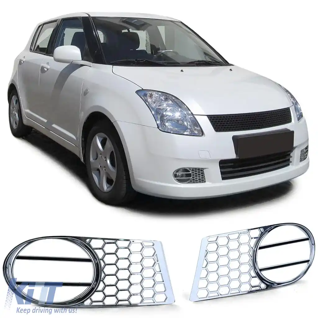 Capace de faruri de ceata, capac grila cromat pentru Suzuki Swift MZ EZ 05-08