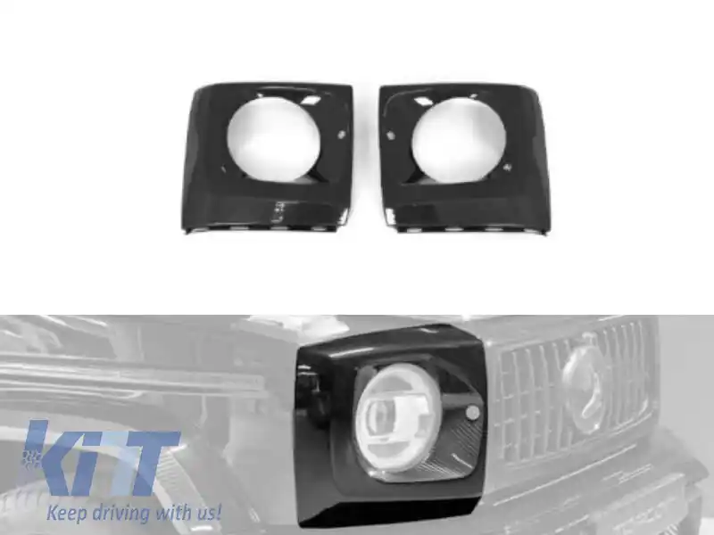 Capace de faruri din carbon potrivite pentru Mercedes G-Class W465 după 2024