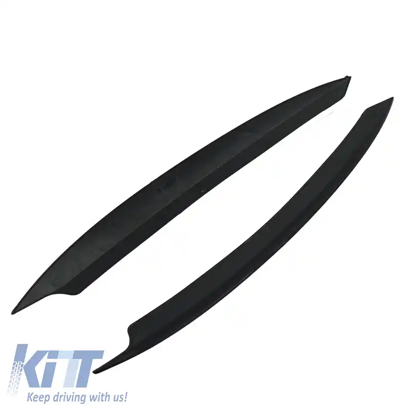 Capace de faruri sprâncene potrivite pentru VW Golf 7 12-21 Evil Eye Gloss Black 2 Pcs-image-6314136