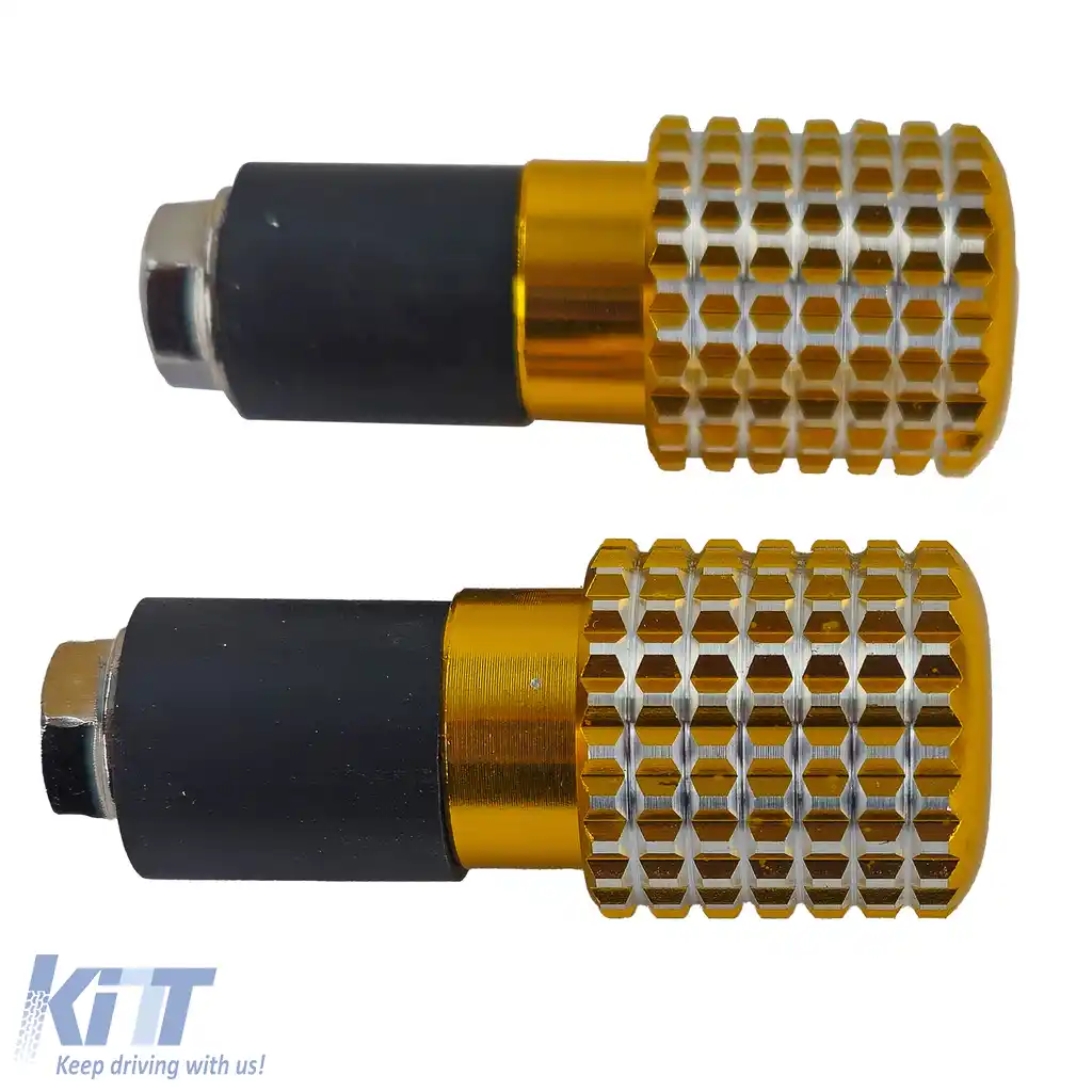 Capace de ghidon universale CNC din aluminiu pentru motocicletă Greutăți de ghidon Aurie 7/8