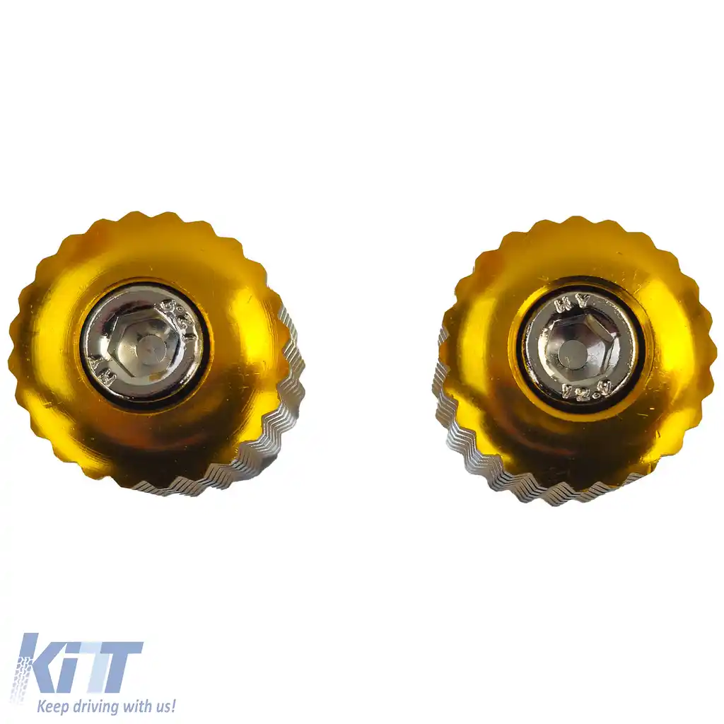 Capace de ghidon universale CNC din aluminiu pentru motocicletă Greutăți de ghidon Aurie 7/8