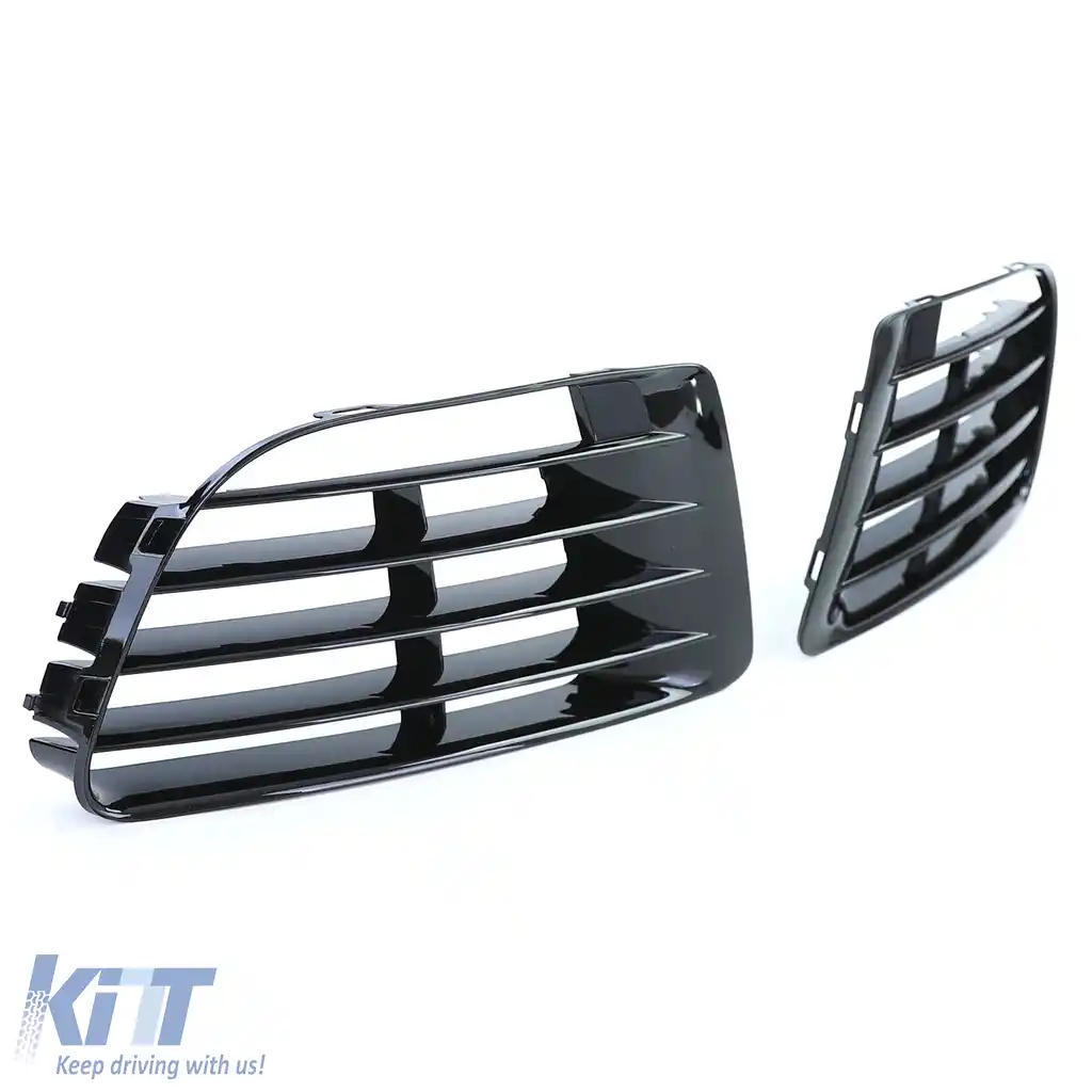 Capace de grilaj de ventilație negre pentru perechea de bara R20 pentru VW Golf 6 5K1 09-13-image-6195862