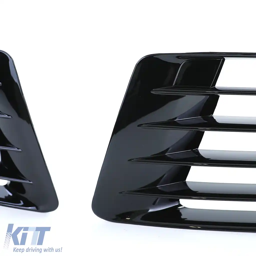 Capace de grilaj de ventilație negre pentru perechea de bara R20 pentru VW Golf 6 5K1 09-13-image-6195863