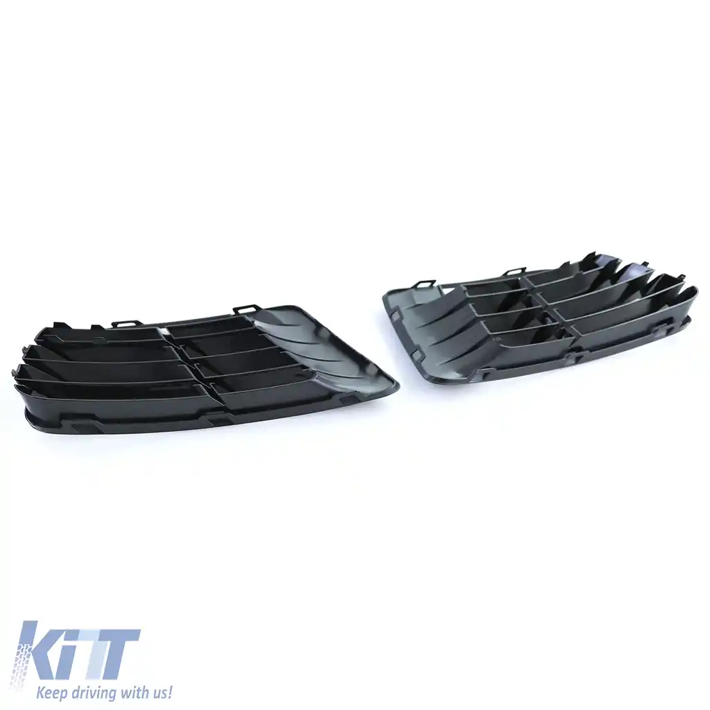Capace de grilaj de ventilație negre pentru perechea de bara R20 pentru VW Golf 6 5K1 09-13-image-6195866