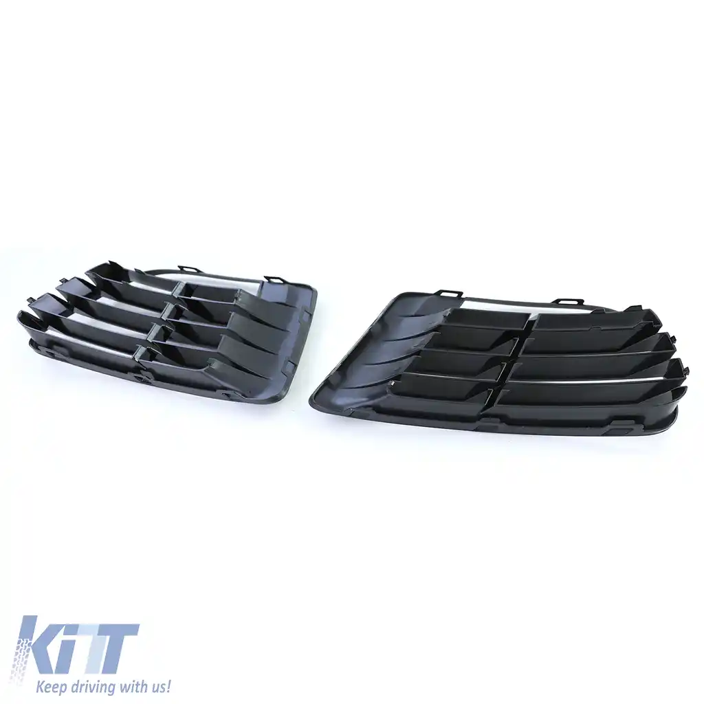 Capace de grilaj de ventilație negre pentru perechea de bara R20 pentru VW Golf 6 5K1 09-13-image-6195867