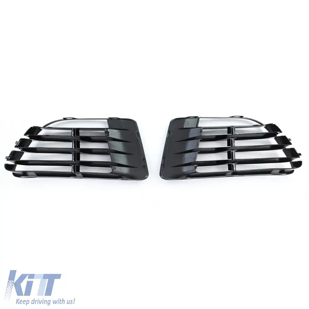 Capace de grilaj de ventilație negre pentru perechea de bara R20 pentru VW Golf 6 5K1 09-13-image-6195868