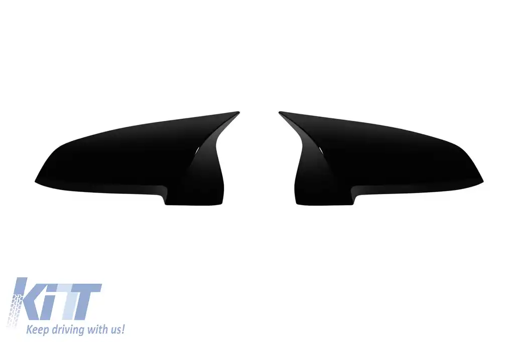 Capace de lac negru tip M potrivite pentru oglinzile standard ale BMW Seria 5 F10, F11, Seria 6 F06, F12, F13, Seria 7 F01, F02